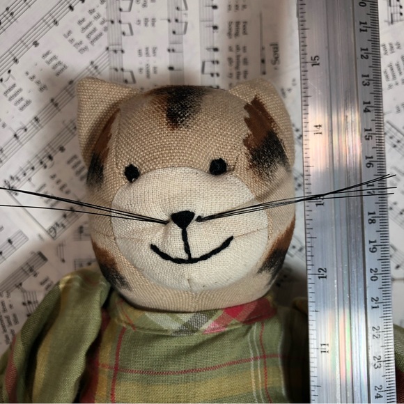 Mrs Fluffy 100% Cotton Cat Anthropomorphic Child’s Plush Cuddly Security Toy - Picture 7 of 9